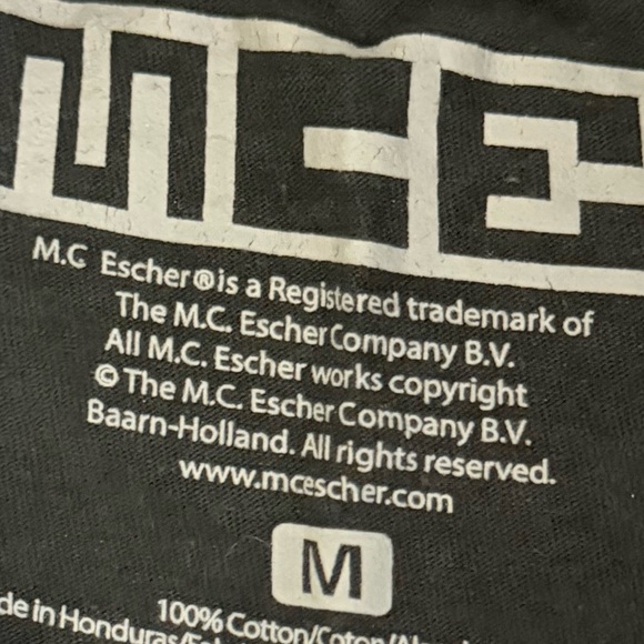 Black M.C. Escher Graphic T-Shirt - Picture 4 of 4
